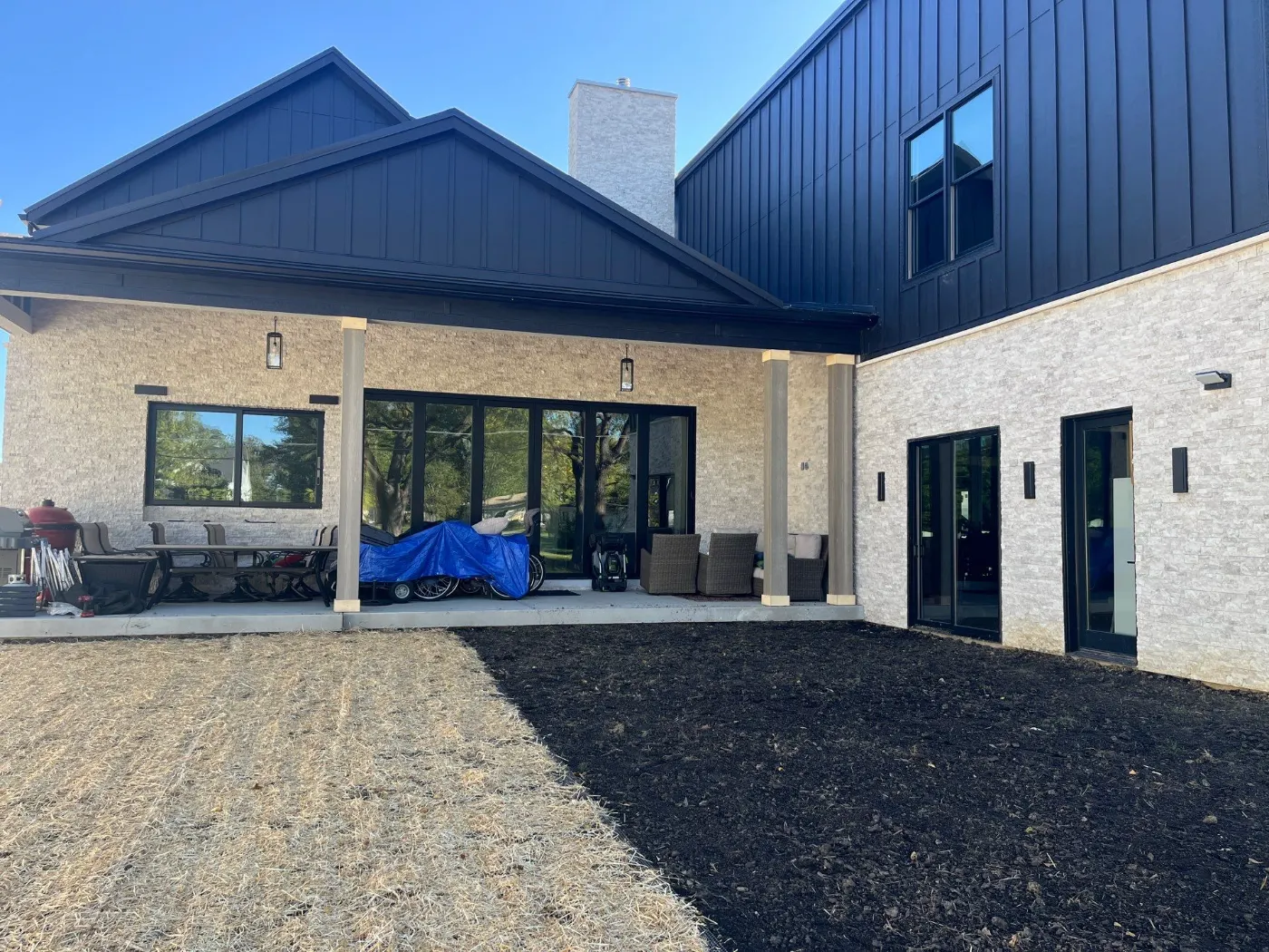 Tarping and dry-in on a East Harbour commercial roof